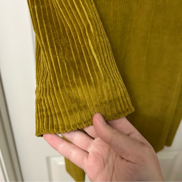 Missoni For Target Ochre Yellow Corduroy Trench Coat Jacket Size M - Picture 11 of 12